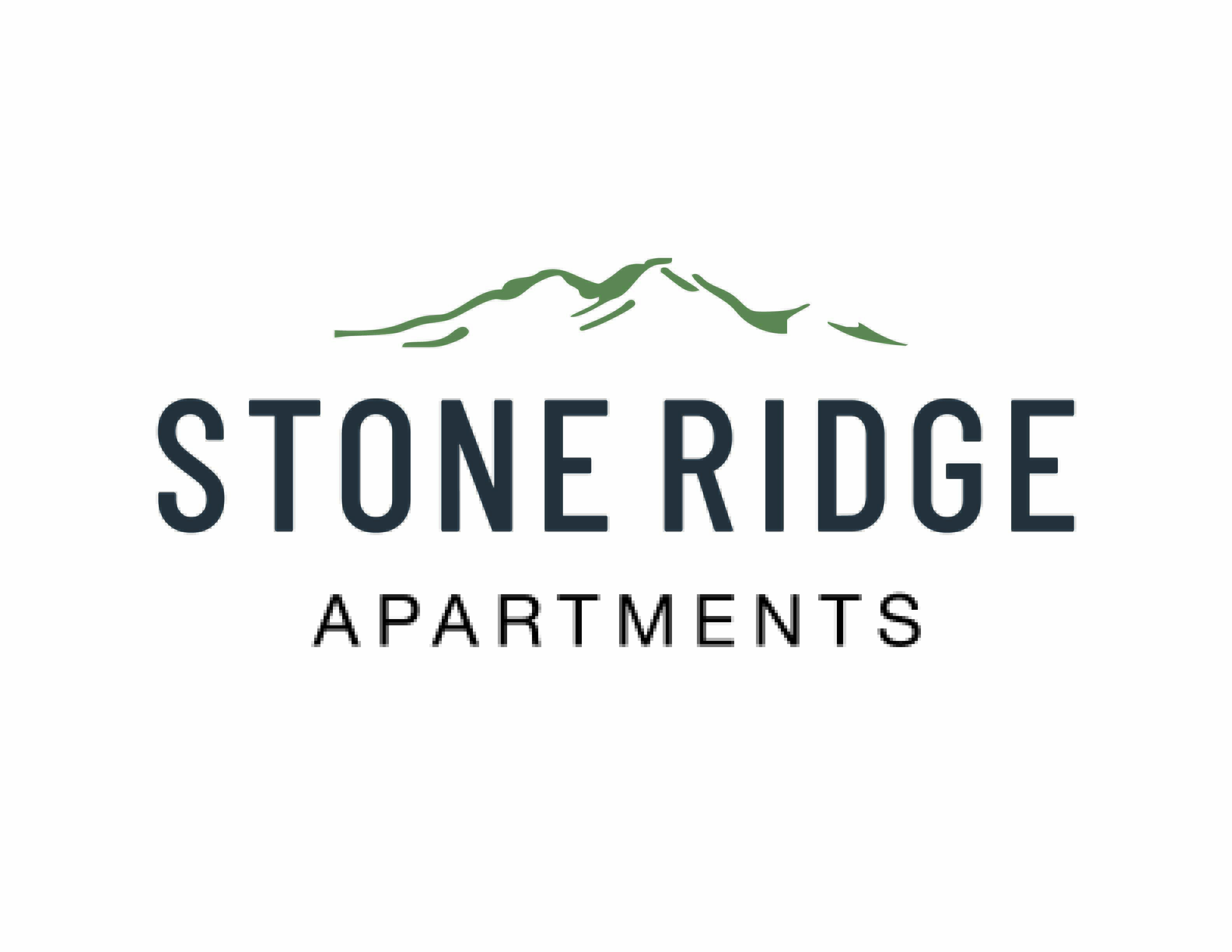 A logo for Stone Ridge Apartments is displayed.